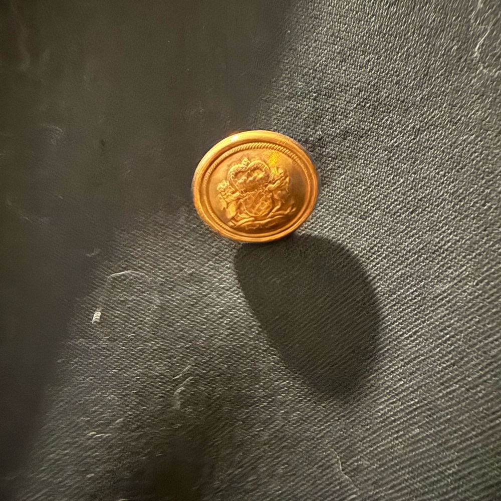 Ralph Lauren Black Double-Breasted Blazer with Gold Buttons - Picture 2 of 4